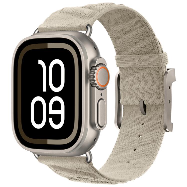 For Apple Watch 42mm / 41mm / 40mm / 38mm Style H Twill Nylon Watch Band