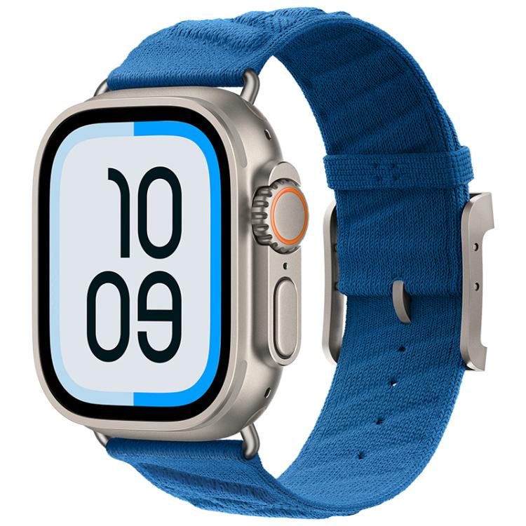 For Apple Watch 42mm / 41mm / 40mm / 38mm Style H Twill Nylon Watch Band