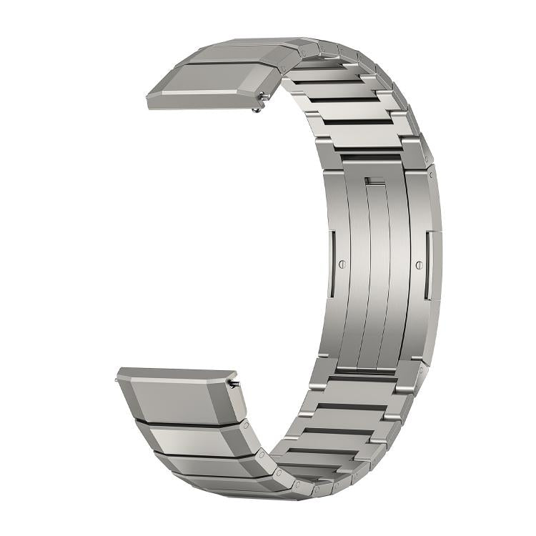 For Huawei Watch GT 6 46mm One Bead Folding Buckle Titanium Alloy Watch Band