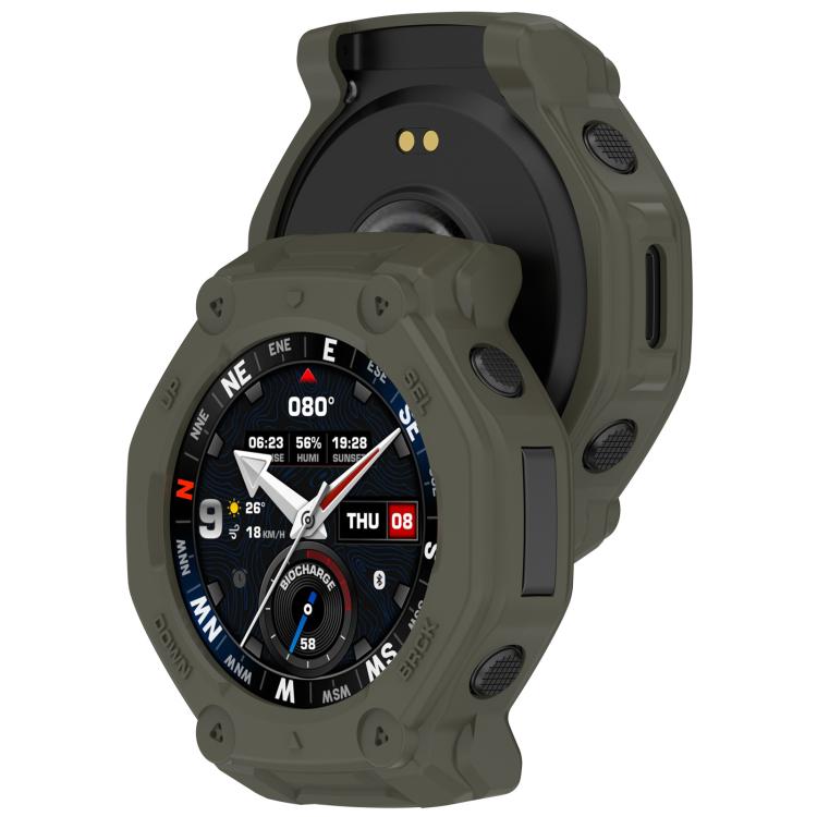 For Amazfit T-Rex 3 Pro 48mm Hollow Armor Half Coverage TPU Watch Protective Cover