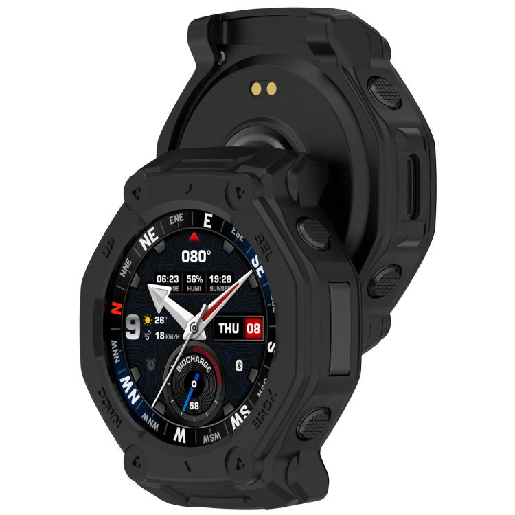 For Amazfit T-Rex 3 Pro 48mm Hollow Armor Half Coverage TPU Watch Protective Cover