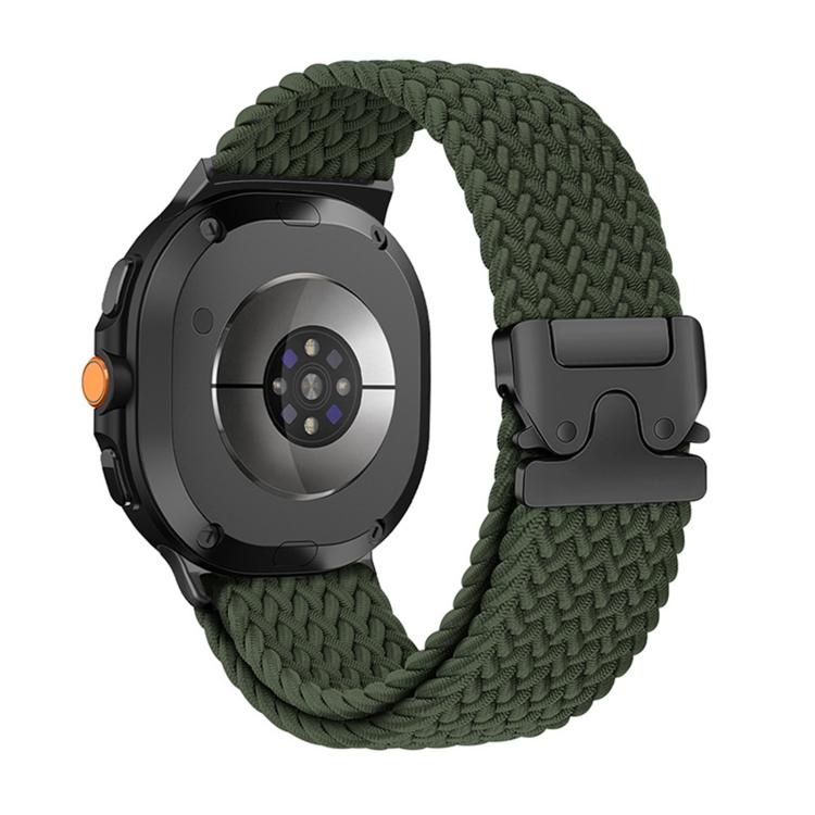 For Samsung Galaxy Watch8 / Watch8 Classic Parachute Buckle Elastic Nylon Braided Watch Band