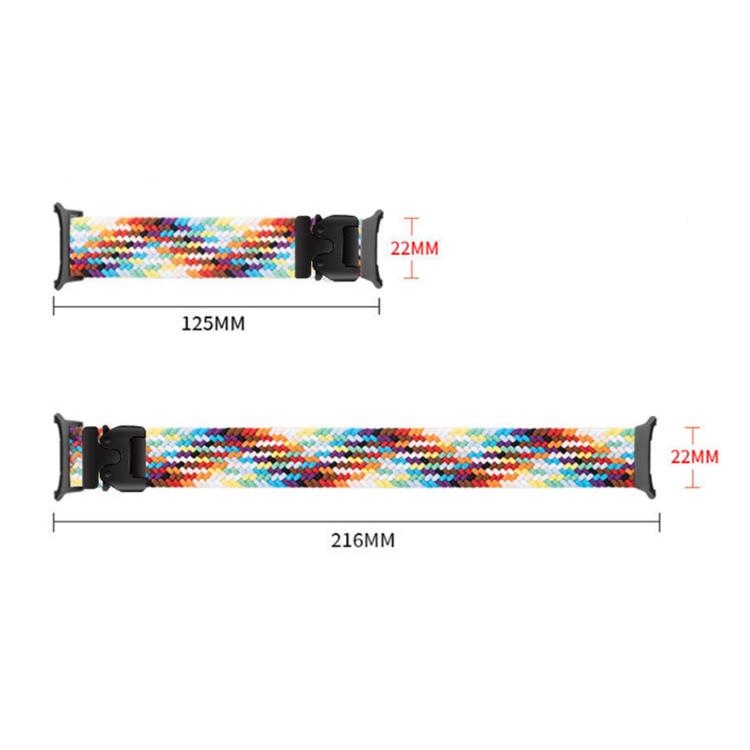 For Samsung Galaxy Watch8 / Watch8 Classic Parachute Buckle Elastic Nylon Braided Watch Band