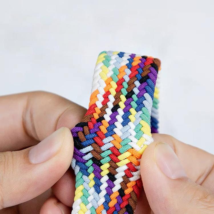For Samsung Galaxy Watch8 / Watch8 Classic Parachute Buckle Elastic Nylon Braided Watch Band
