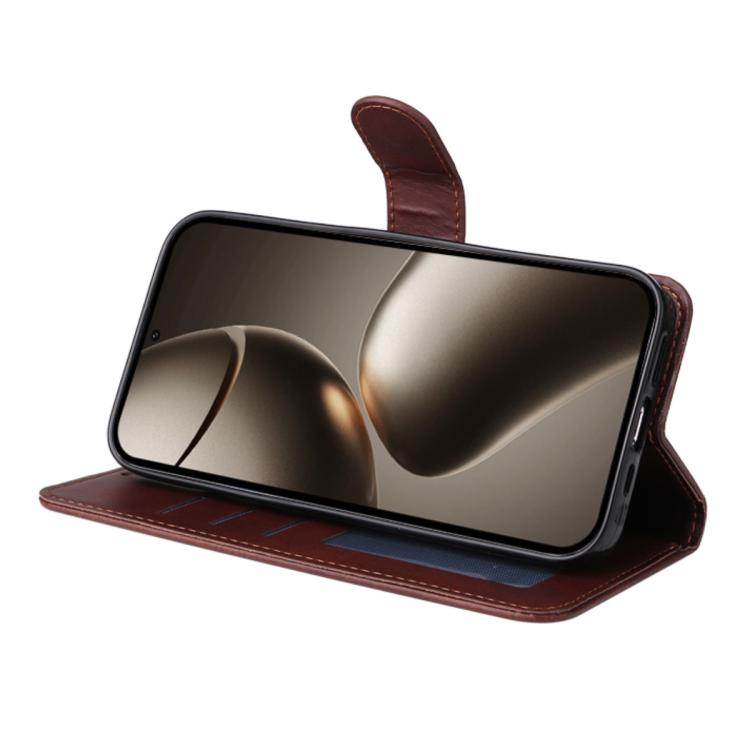 For Xiaomi 15T Pro ENKAY Card Wallet Calf Texture Leather Phone Case with 0.18mm High Aluminum-silicon Glass Film