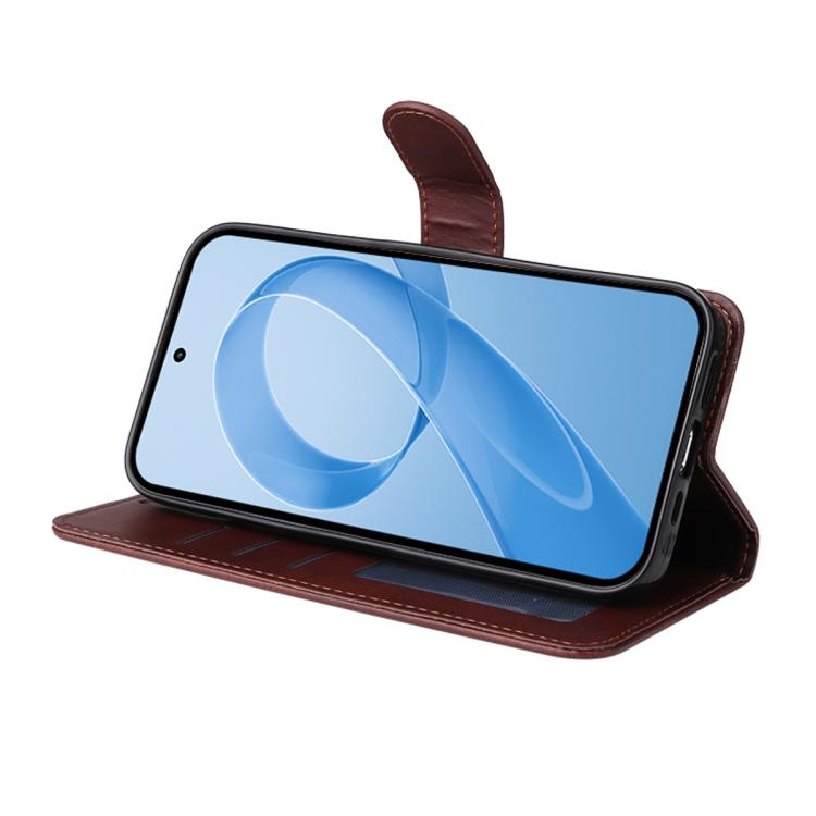 For Xiaomi Poco F8 Pro / Redmi K90 ENKAY Card Wallet Calf Texture Leather Phone Case with 0.18mm High Aluminum-silicon Glass Film