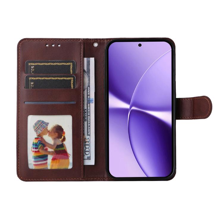 For Xiaomi Poco X8 Pro Max 5G ENKAY Card Wallet Calf Texture Leather Phone Case with 0.18mm High Aluminum-silicon Glass Film
