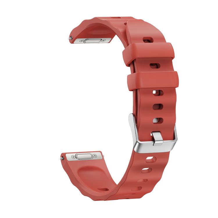 For Huawei Watch GT 6 41mm Press Button Quick Release Silver Buckle Solid Color Silicone Watch Band