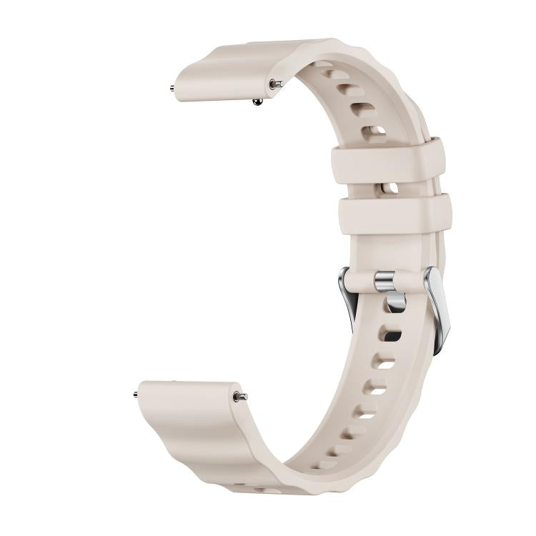 For Huawei Watch GT 6 41mm Press Button Quick Release Silver Buckle Solid Color Silicone Watch Band