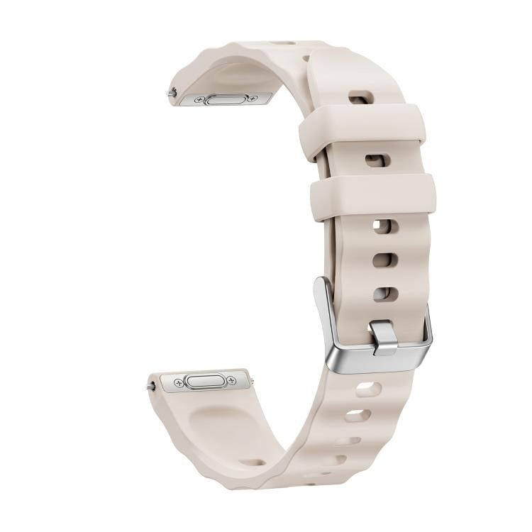 For Huawei Watch GT 6 41mm Press Button Quick Release Silver Buckle Solid Color Silicone Watch Band