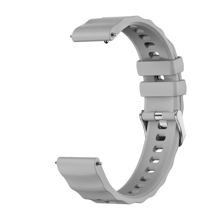 For Huawei Watch GT 6 41mm Press Button Quick Release Silver Buckle Solid Color Silicone Watch Band