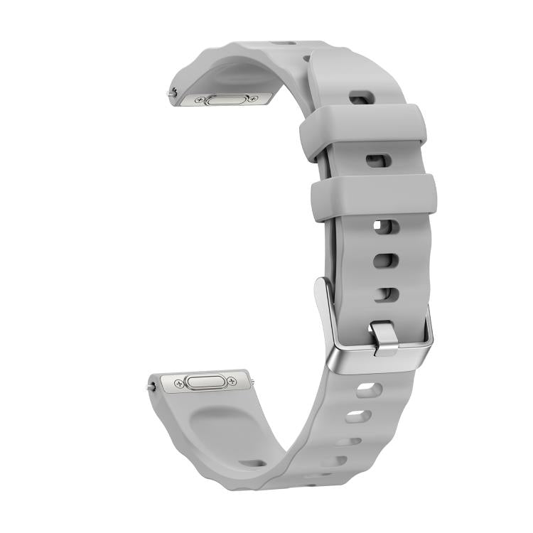 For Huawei Watch GT 6 41mm Press Button Quick Release Silver Buckle Solid Color Silicone Watch Band