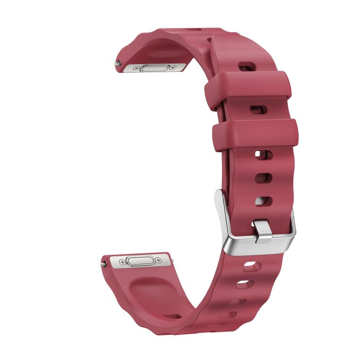 For Huawei Watch GT 6 41mm Press Button Quick Release Silver Buckle Solid Color Silicone Watch Band