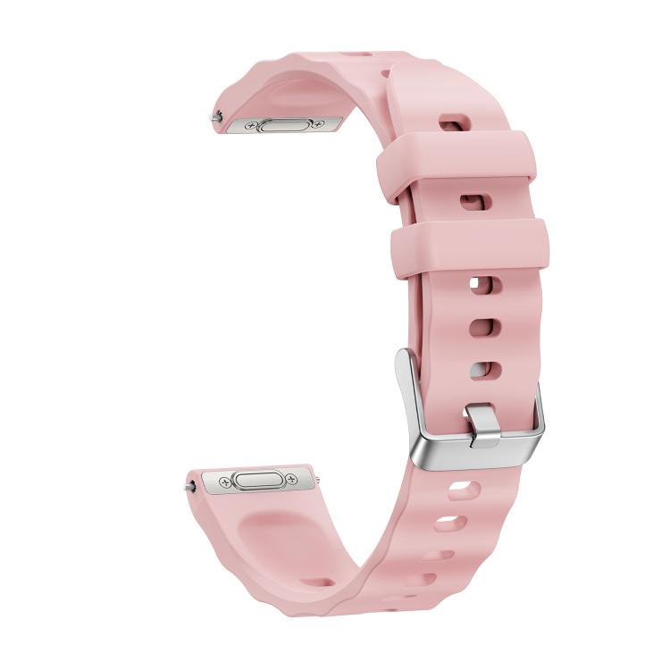 For Huawei Watch GT 6 41mm Press Button Quick Release Silver Buckle Solid Color Silicone Watch Band