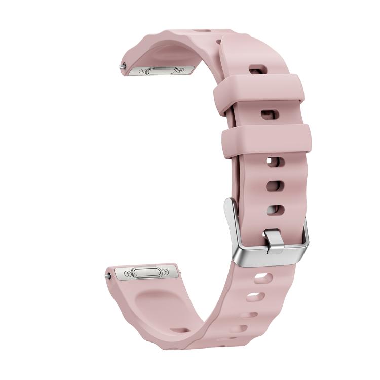 For Huawei Watch GT 6 41mm Press Button Quick Release Silver Buckle Solid Color Silicone Watch Band