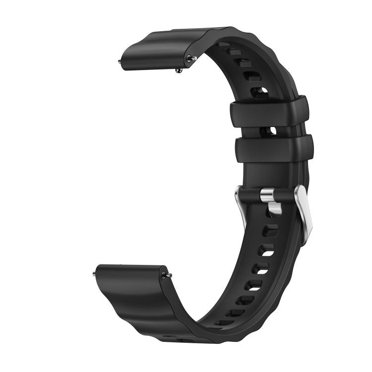 For Huawei Watch GT 6 41mm Press Button Quick Release Silver Buckle Solid Color Silicone Watch Band