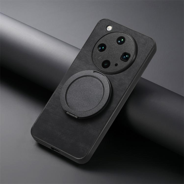 For OPPO Find X8 Ultra Retro Leather Rotation Round Holder Phone Case