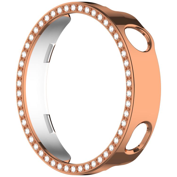 For Huawei Watch GT 6 41mm Single Row Diamond Half Coverage Hollow PC Watch Protective Cover