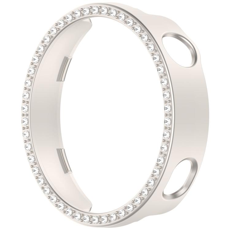 For Huawei Watch GT 6 41mm Single Row Diamond Half Coverage Hollow PC Watch Protective Cover