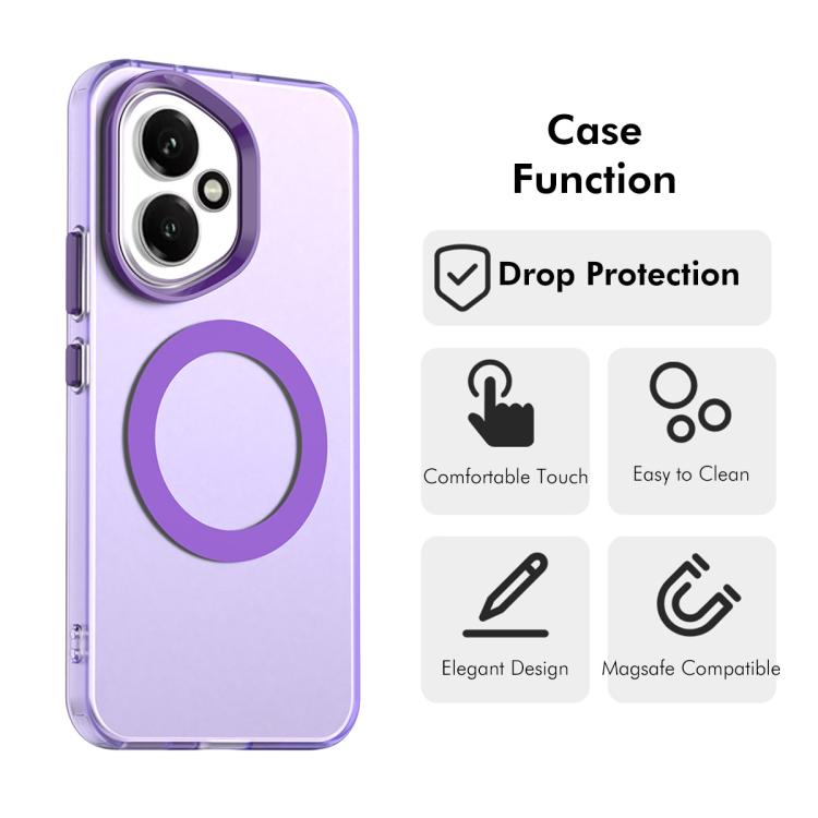 For Honor 400 Global 156.5mm ENKAY Hat-Prince MagSafe Candy Color Phone Case with 9H Screen Film