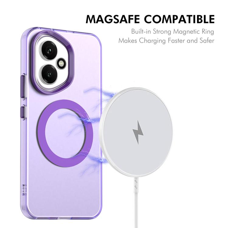 For Honor 400 Global 156.5mm ENKAY Hat-Prince MagSafe Candy Color Phone Case with 9H Screen Film