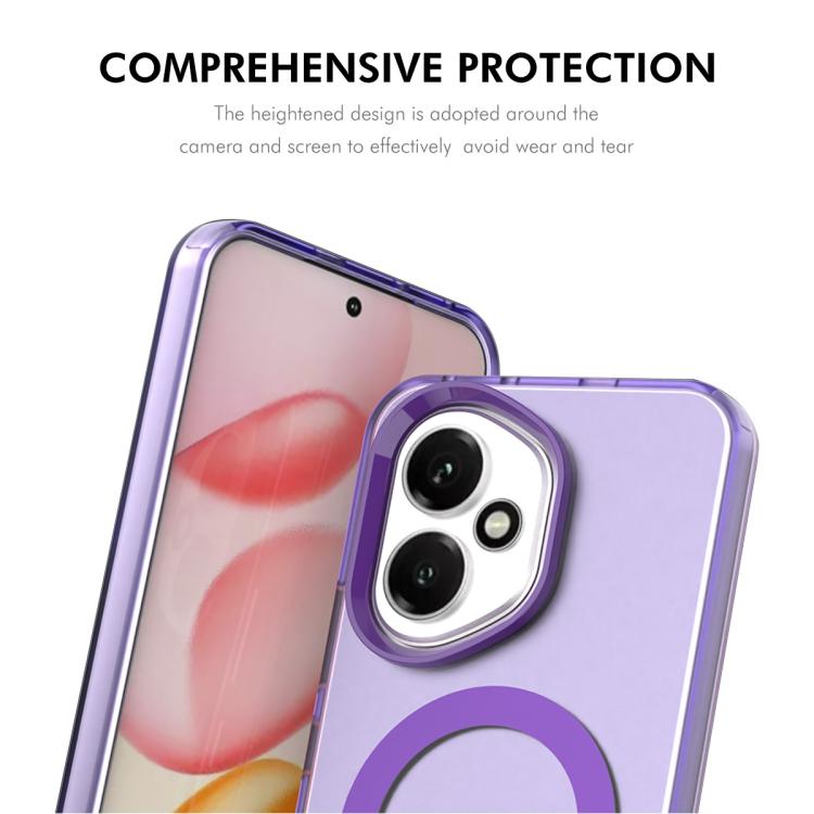 For Honor 400 Global 156.5mm ENKAY Hat-Prince MagSafe Candy Color Phone Case with 9H Screen Film