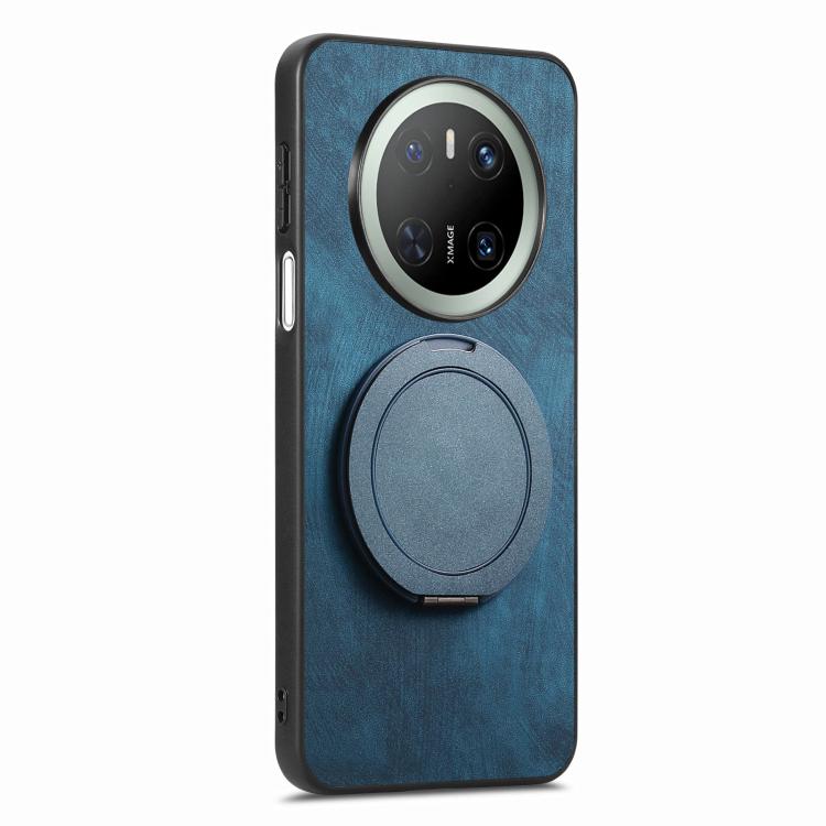 For Huawei Mate 70 Retro Leather Rotation Round Holder Phone Case