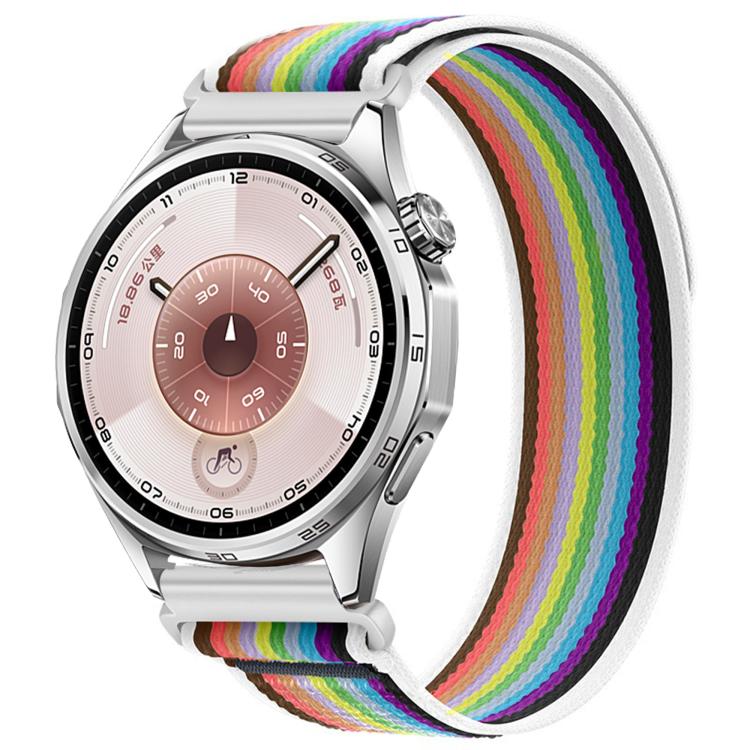 For Huawei Watch GT 6 46mm Wild Path Loop Nylon Hook and Loop Fastener Watch Band