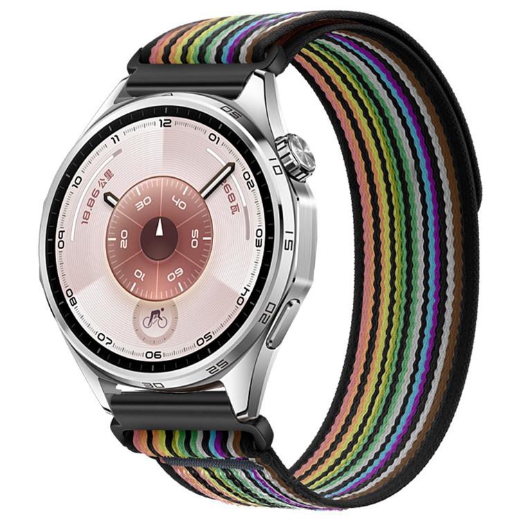 For Huawei Watch GT 6 46mm Wild Path Loop Nylon Hook and Loop Fastener Watch Band