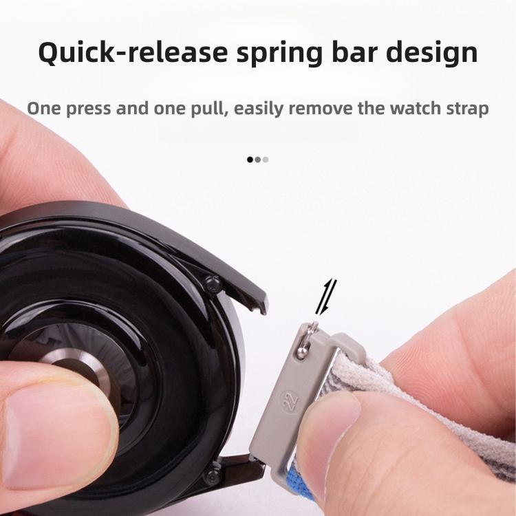 For Huawei Watch GT 6 46mm Wild Path Loop Nylon Hook and Loop Fastener Watch Band