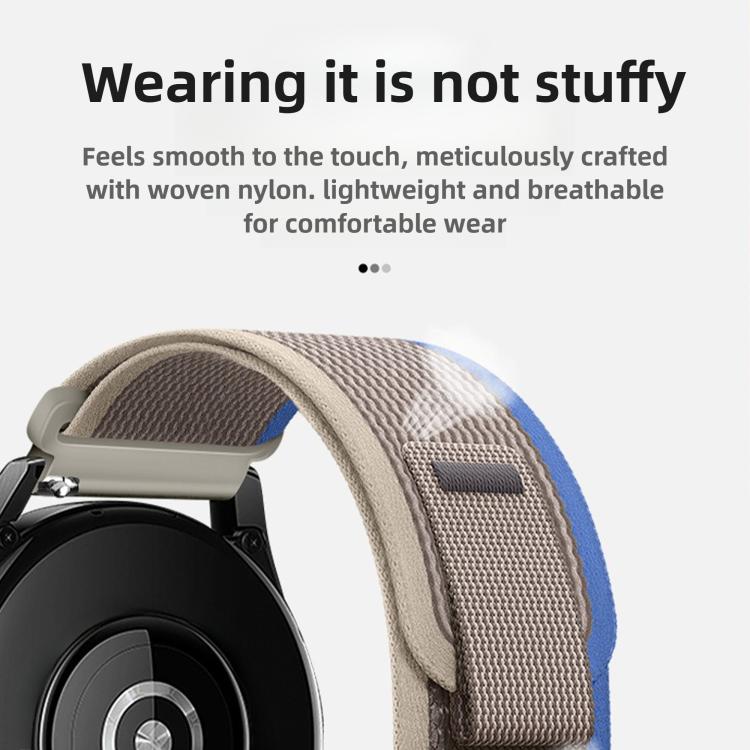 For Huawei Watch GT 6 46mm Wild Path Loop Nylon Hook and Loop Fastener Watch Band