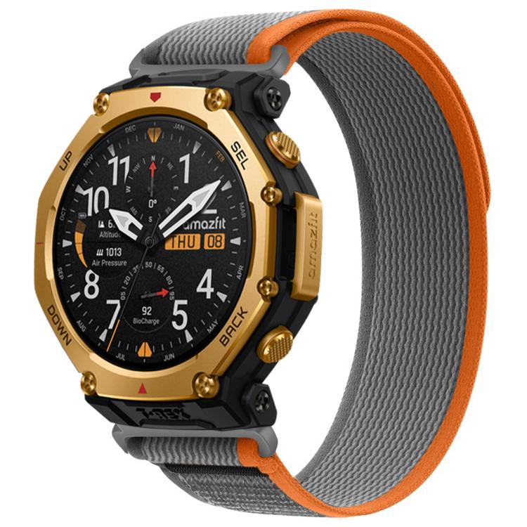 For Amazfit T-Rex 3 Pro 48mm Wild Path Loop Nylon Hook and Loop Fastener Watch Band