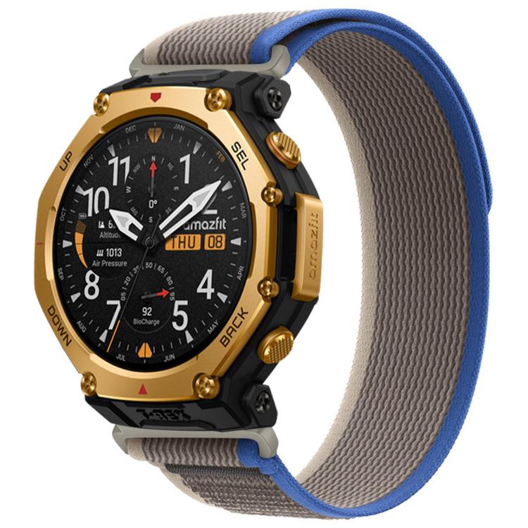 For Amazfit T-Rex 3 Pro 48mm Wild Path Loop Nylon Hook and Loop Fastener Watch Band