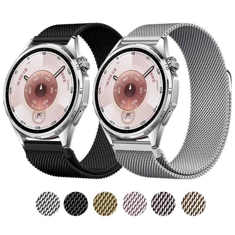 For Huawei Watch GT 6 46mm Milanese Magnetic Stainless Steel Watch Band