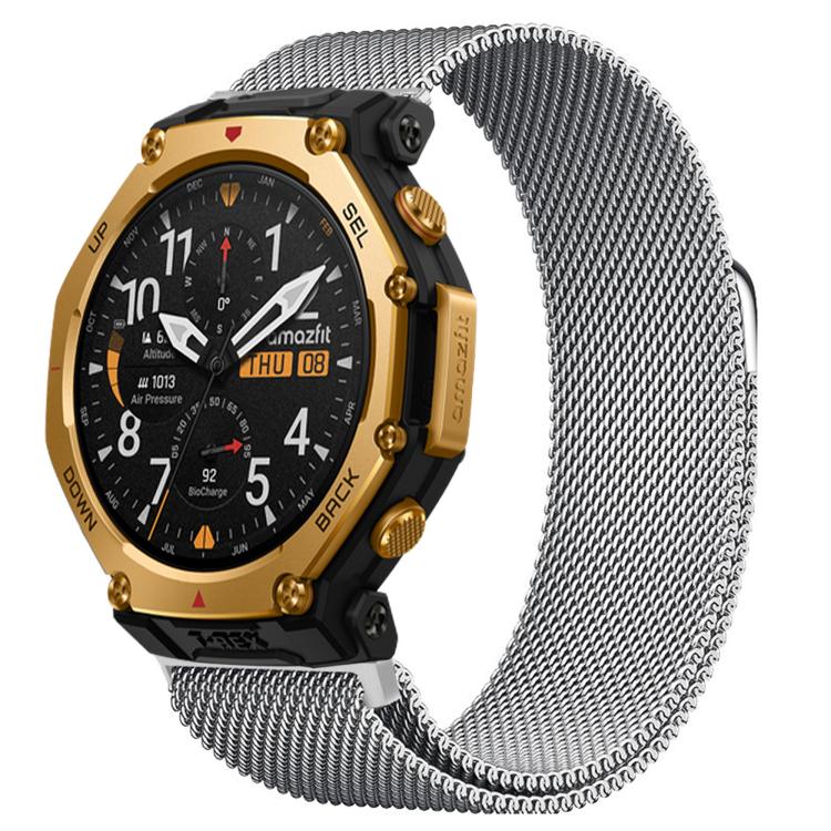For Amazfit T-Rex 3 Pro 48mm Milanese Magnetic Stainless Steel Watch Band