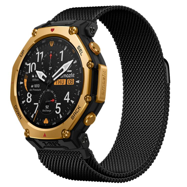 For Amazfit T-Rex 3 Pro 48mm Milanese Magnetic Stainless Steel Watch Band