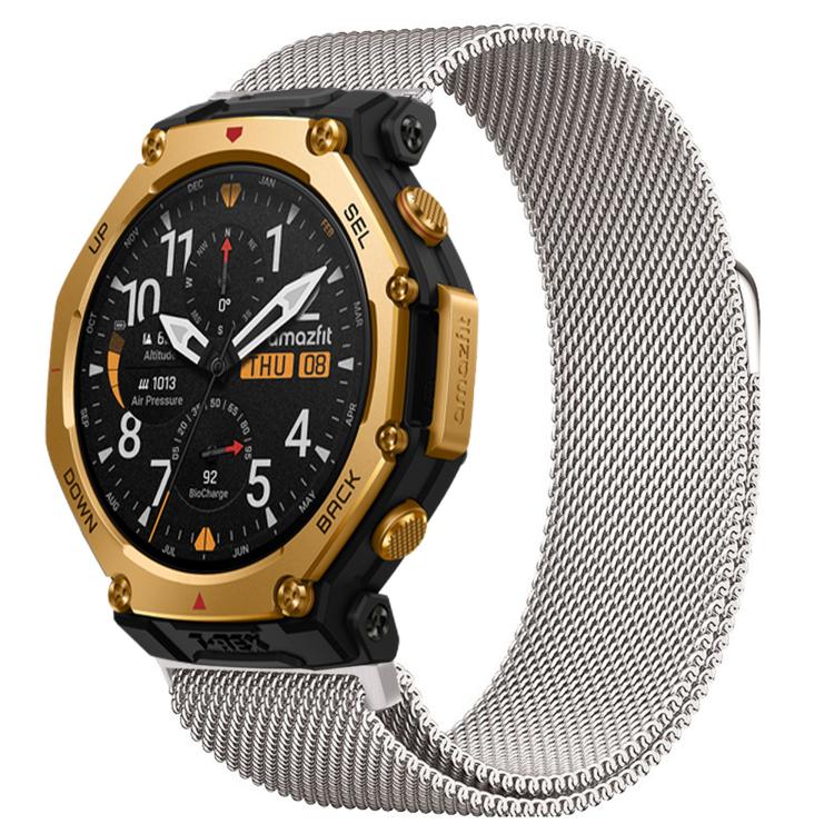 For Amazfit T-Rex 3 Pro 48mm Milanese Magnetic Stainless Steel Watch Band