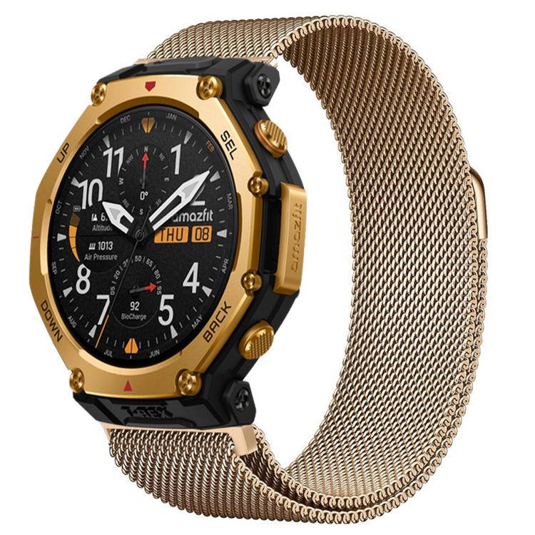 For Amazfit T-Rex 3 Pro 48mm Milanese Magnetic Stainless Steel Watch Band