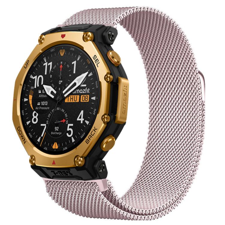 For Amazfit T-Rex 3 Pro 48mm Milanese Magnetic Stainless Steel Watch Band