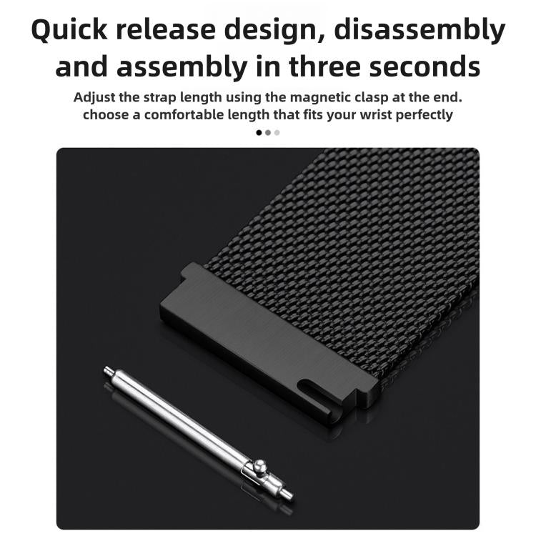 For Amazfit T-Rex 3 Pro 48mm Milanese Magnetic Stainless Steel Watch Band
