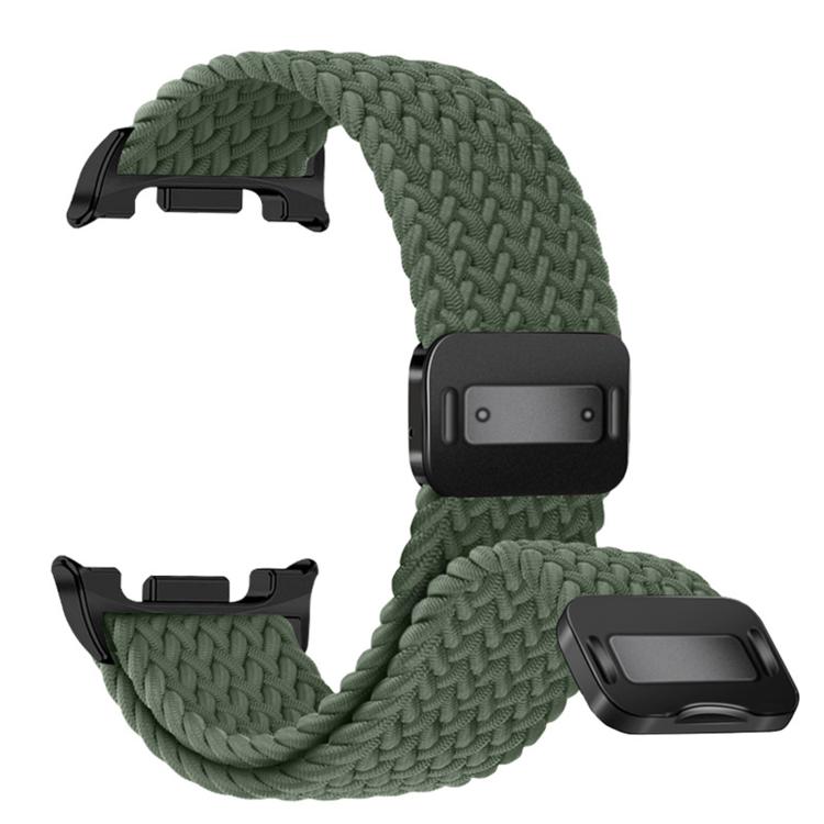 For Samsung Galaxy Watch8 / Watch8 Classic Magnetic Snap Elastic Nylon Braided Watch Band