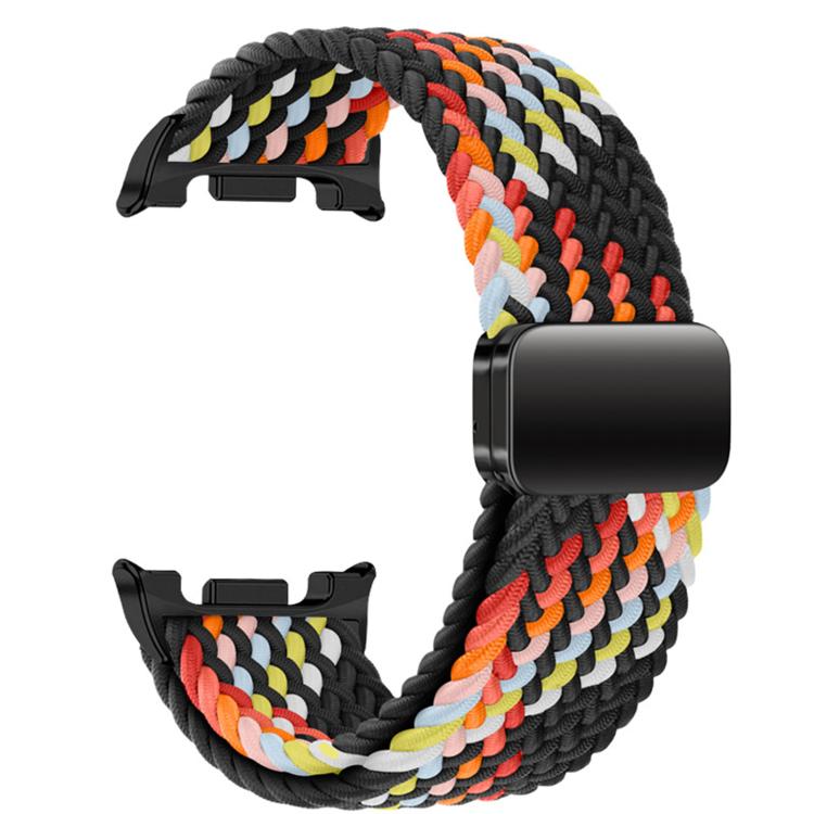 For Samsung Galaxy Watch8 / Watch8 Classic Magnetic Snap Elastic Nylon Braided Watch Band