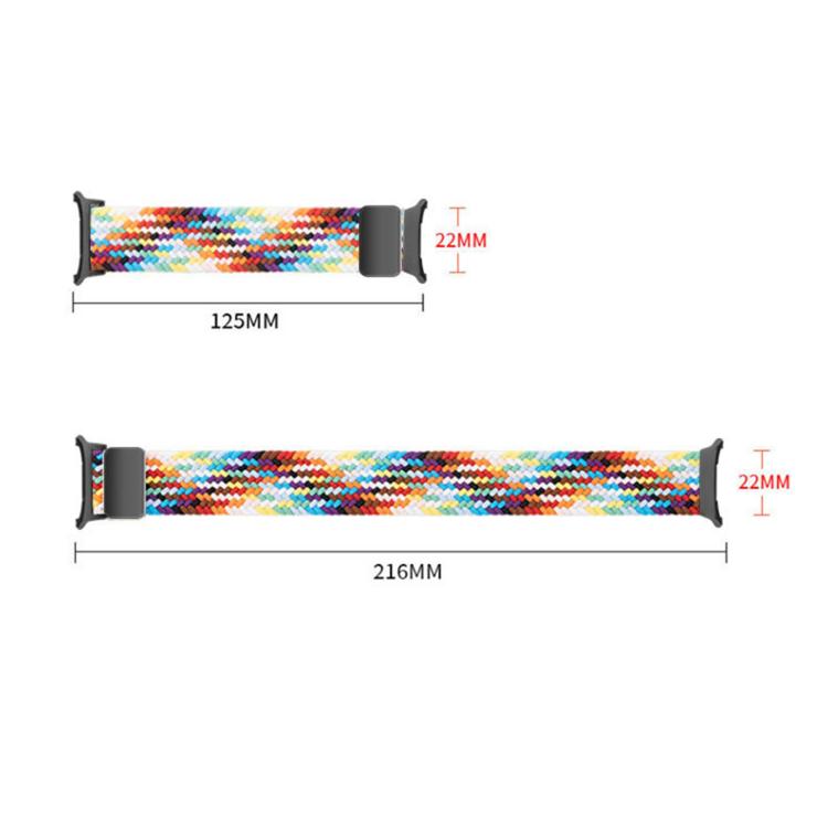 For Samsung Galaxy Watch8 / Watch8 Classic Magnetic Snap Elastic Nylon Braided Watch Band