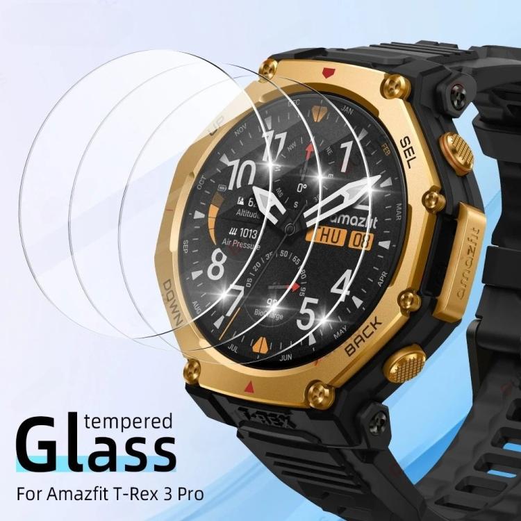 For Amazfit T-Rex 3 Pro 48mm HD Tempered Glass Watch Screen Protector Film