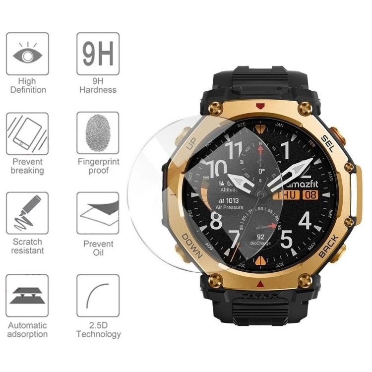 For Amazfit T-Rex 3 Pro 48mm HD Tempered Glass Watch Screen Protector Film