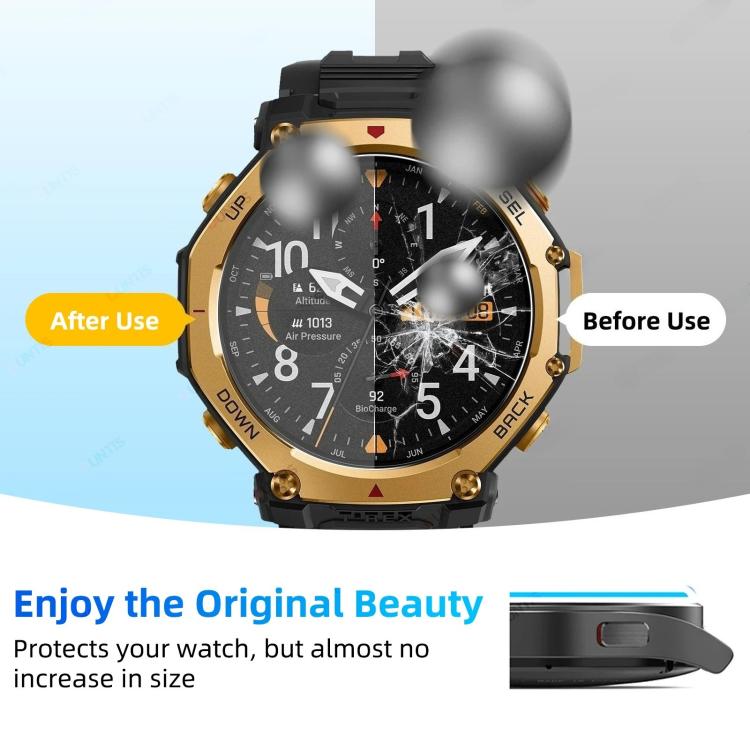 For Amazfit T-Rex 3 Pro 48mm HD Tempered Glass Watch Screen Protector Film