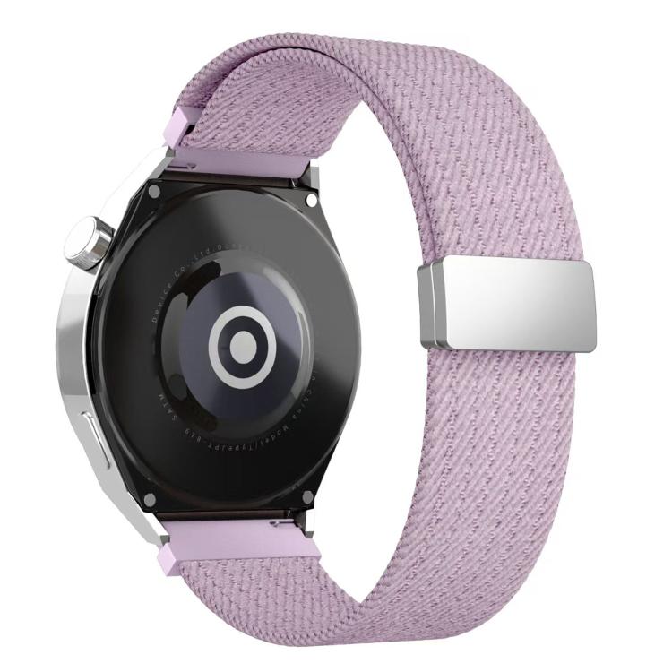 18mm Single Color Magnetic Snap Four Strand Elastic Nylon Watch Band