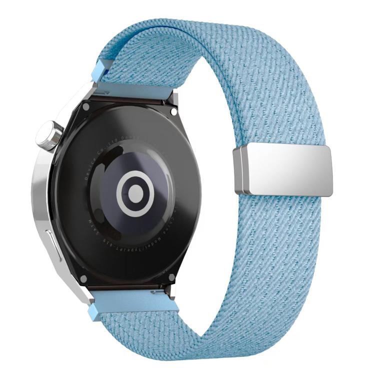 20mm Single Color Magnetic Snap Four Strand Elastic Nylon Watch Band