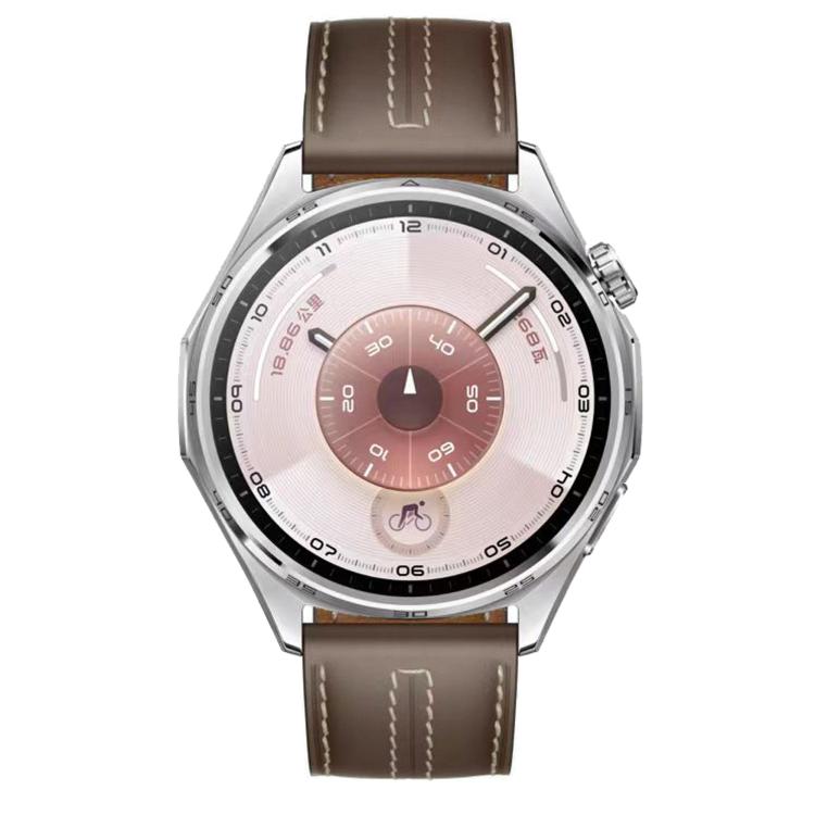 22mm Stitched Two Side Leather Watch Band