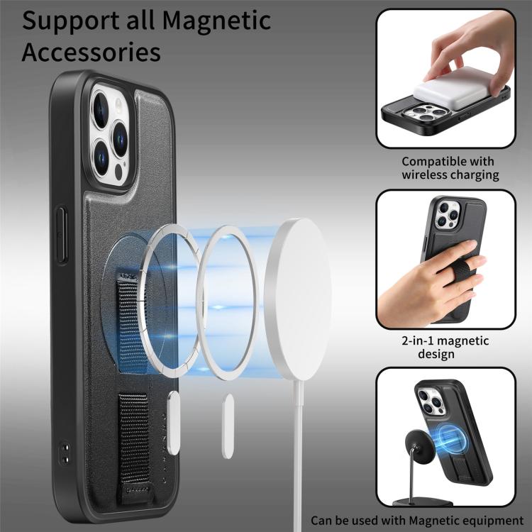 For iPhone 12 Pro Max CaseNeo Finger Grip Wristband MagSafe Back Phone Case